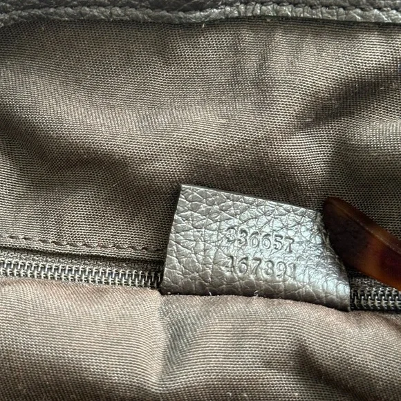 ❌SOLD ❌Gucci Brown Leather Tote with Braided Handles - Picture 11 of 16